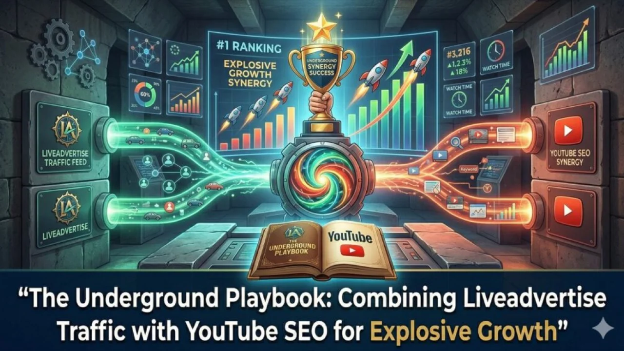 Combining Liveadvertise Traffic with YouTube SEO for Explosive Growth